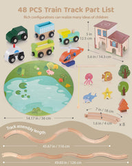 Jessruly trees and colors add depth to imaginative layouts.