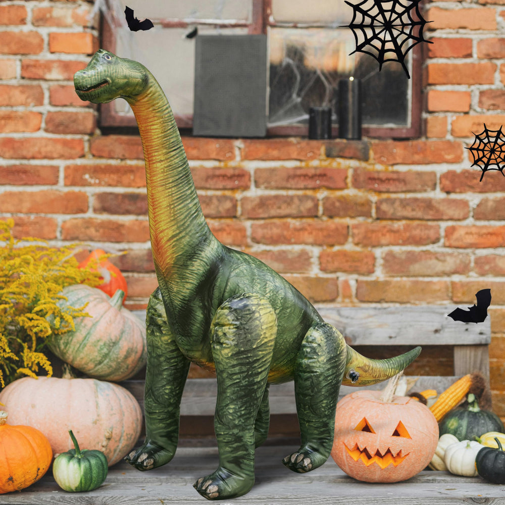 Jet Creations Brachiosaurus inflatable 36-inch height creates tall dinosaur centerpiece for parties