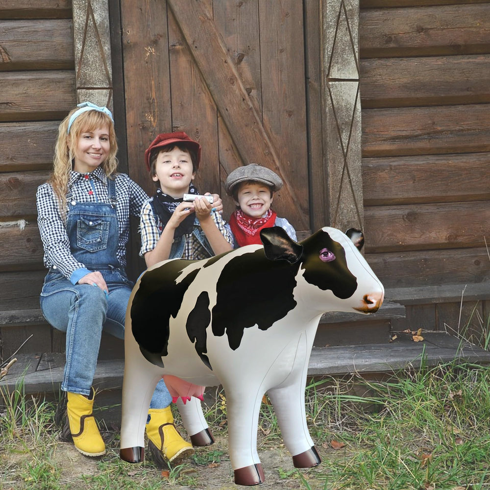 Jet Creations cow inflatable suitable for indoor and outdoor settings in any weather.
