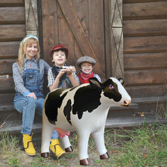 Jet Creations cow inflatable suitable for indoor and outdoor settings in any weather.