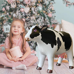 Jet Creations cow inflatable durable vinyl supports long-lasting pool and party use.