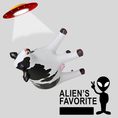 Jet Creations cow inflatable ideal for birthday party setups and photos.