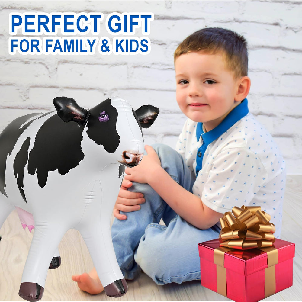 Jet Creations cow inflatable pool party decor adds festive outdoor ambiance.