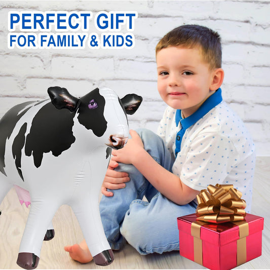 Jet Creations cow inflatable pool party decor adds festive outdoor ambiance.