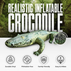 Jet Creations giant green alligator decor ideal for garden displays