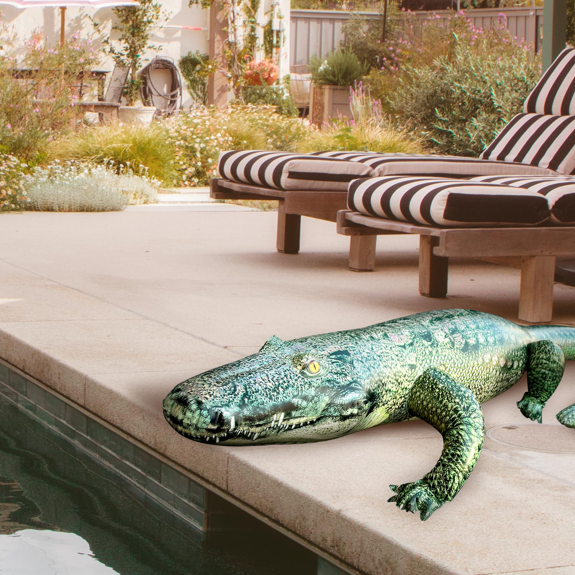 Jet Creations holiday decor alligator giant for seasonal displays
