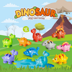 Jetbotell 10 dinosaur figures ideal for number matching and fine motor play