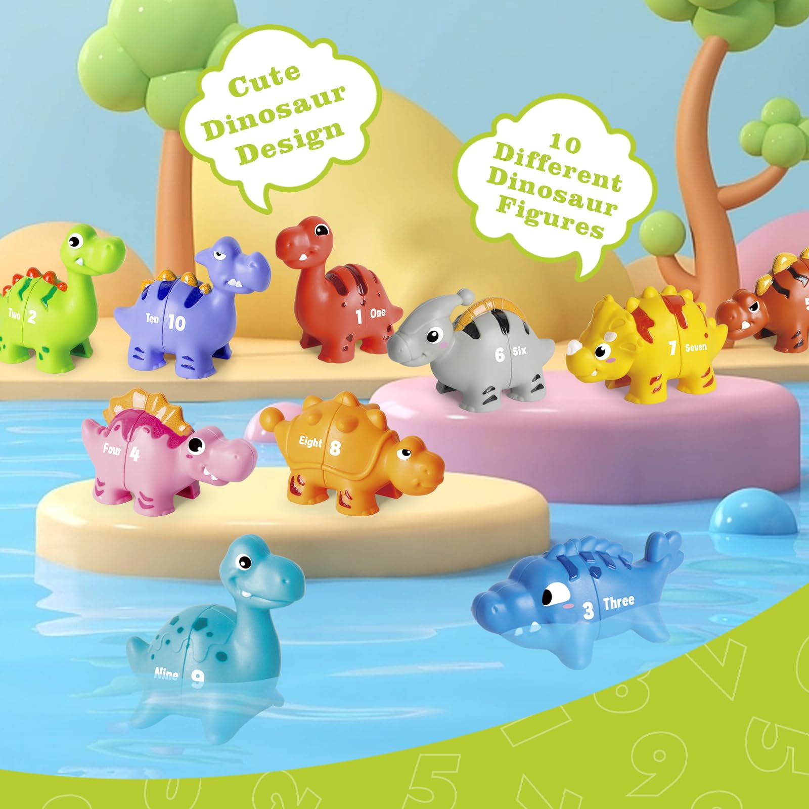 Jetbotell number-matching dino pairs promote concentration and color sorting during play