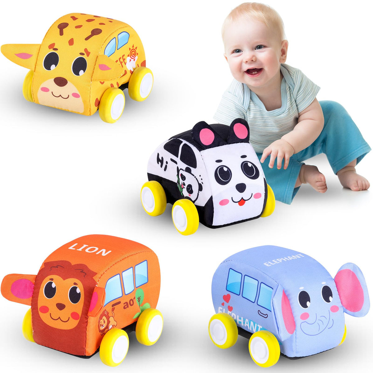 Jetbotell pullback vehicle lion car on floor for fun learning and motion.
