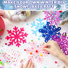 Jetec complete crafting supplies kit for family DIY snowflake decorations