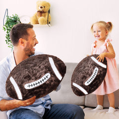 Jetec football pillow bedroom decor adds playful touch.