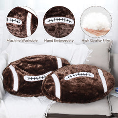 Jetec football pillow living room decor enhances sofa styling.