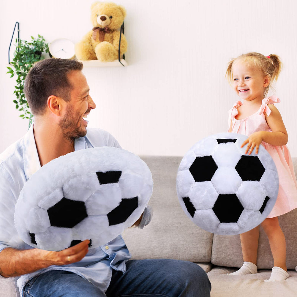 Jetec soccer pillow provides lightweight comfort for relaxing at the workstation or couch.