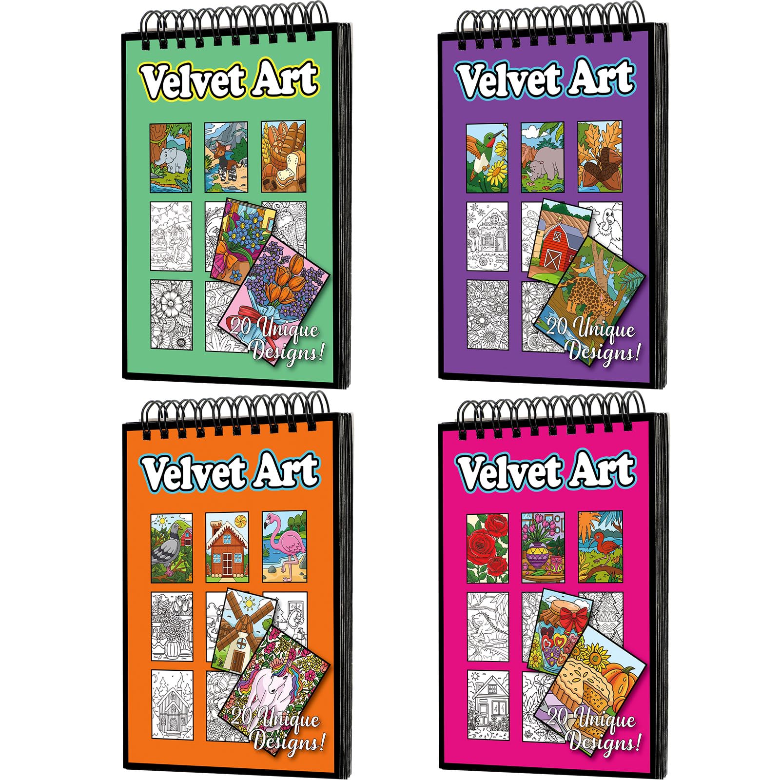 Jetec velvet art coloring book cover promotes portable, creative play on the go.