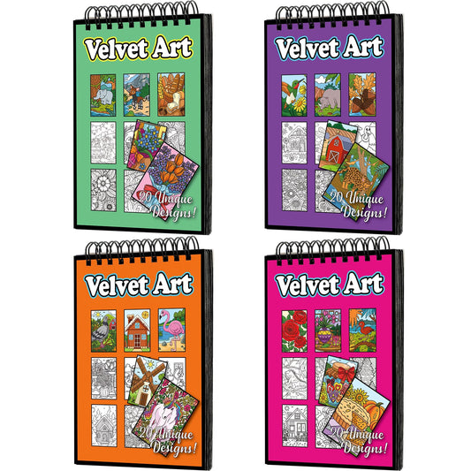 Jetec velvet art coloring book cover promotes portable, creative play on the go.