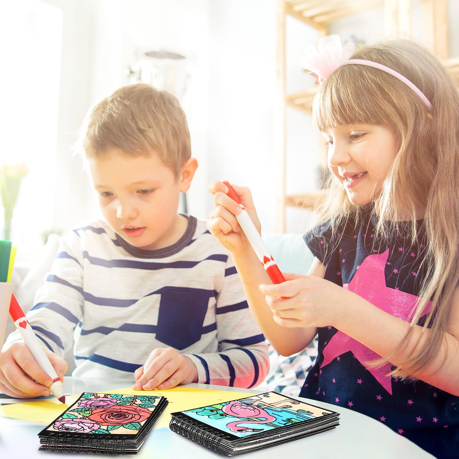 Jetec velvet art coloring book rich patterns spark imaginative activities at home.