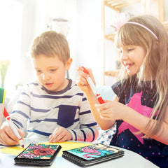 Jetec velvet art coloring book rich patterns spark imaginative activities at home.