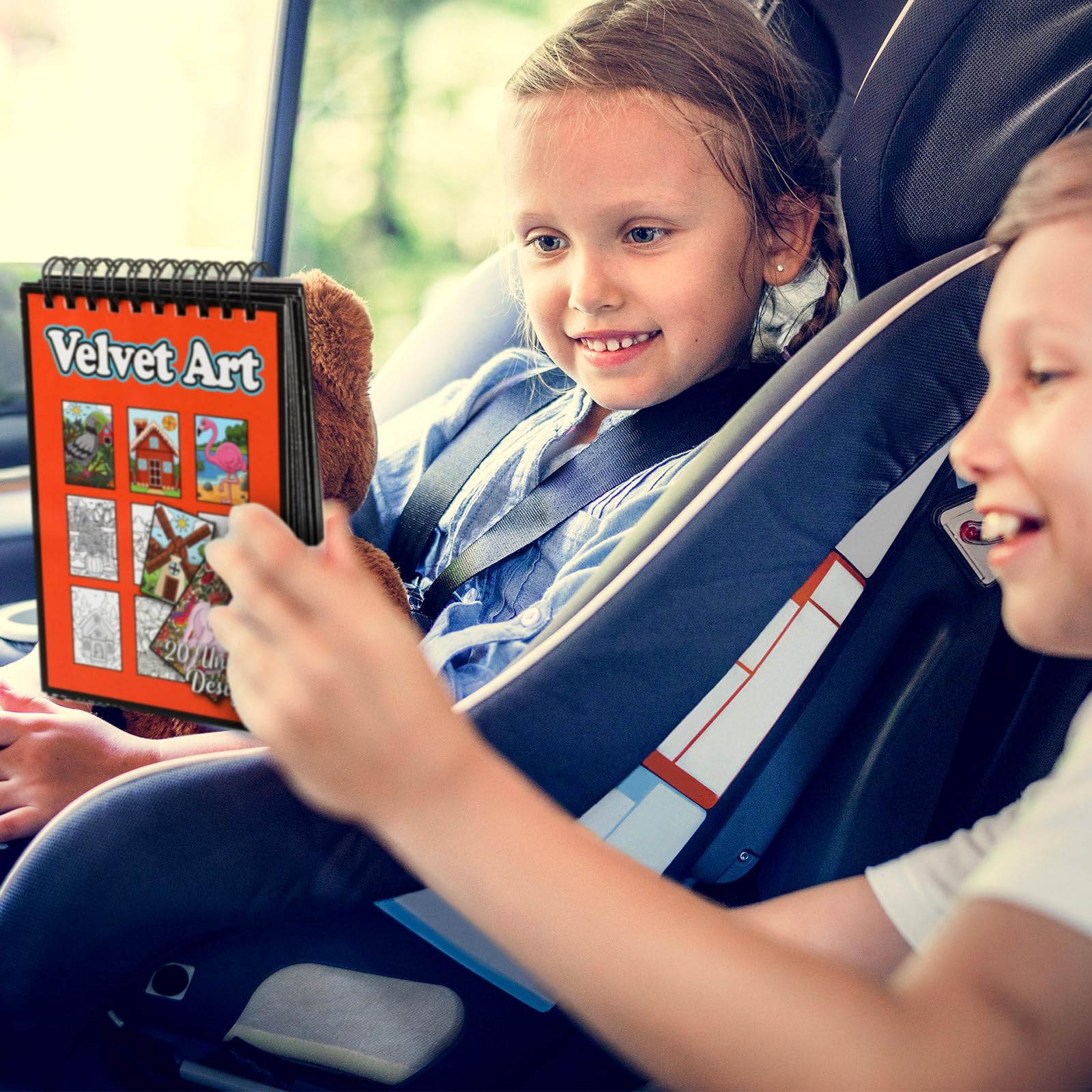 Jetec velvet art coloring book removable pages simplify sharing and display.