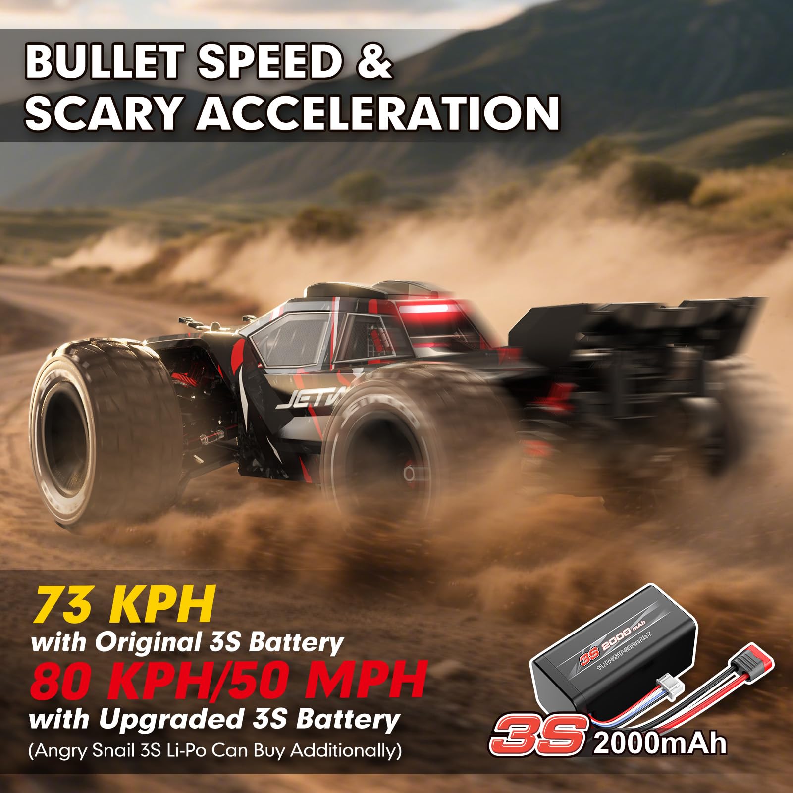 Jetwood JC14EP 4WD chassis shows rugged durability for off-road adventures.