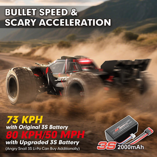 Jetwood JC14EP 4WD chassis shows rugged durability for off-road adventures.