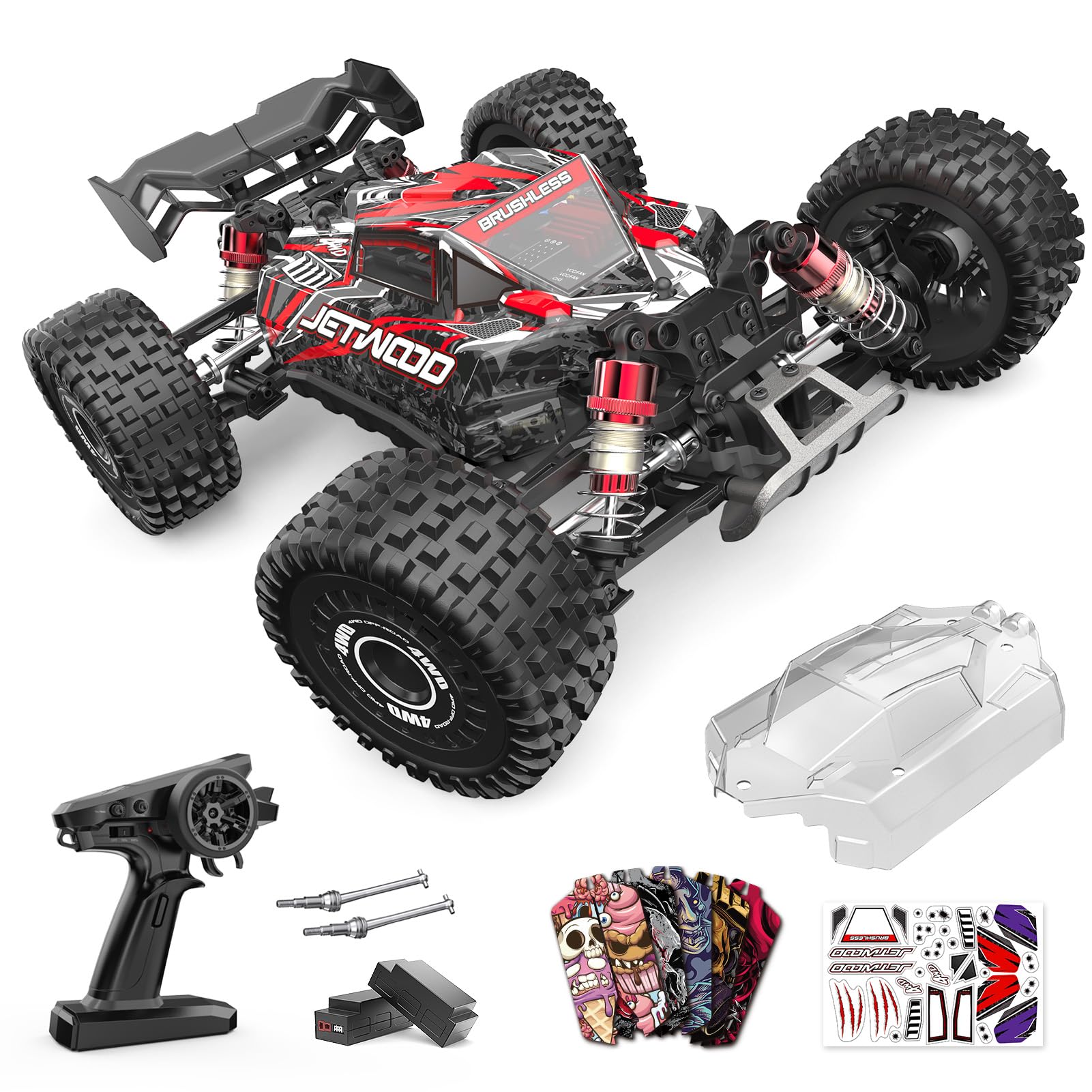 Jetwood JC16EP brushless motor close-up for high-speed racing potential