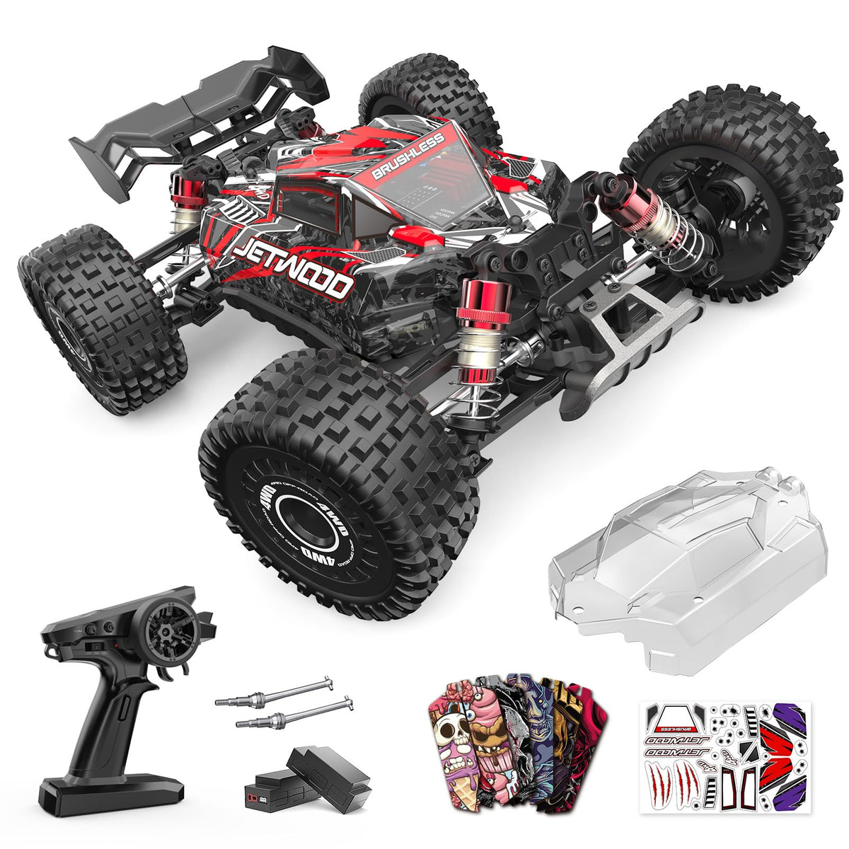 Jetwood JC16EP brushless motor close-up for high-speed racing potential