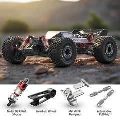 Jetwood JC16EP oil-filled shocks demonstrate smooth handling on rough terrain