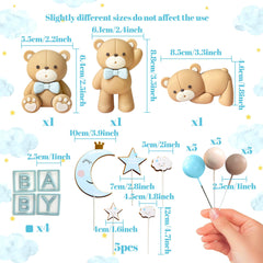 JeVenis BABY cake topper complements bear decorations for baby showers.