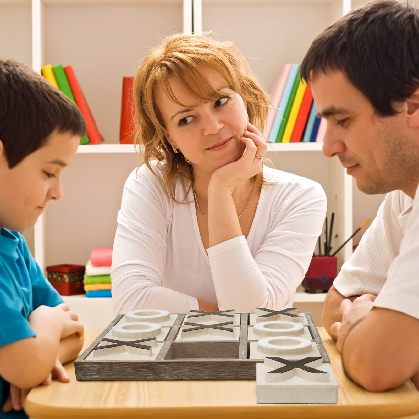 JEVERGN large X and O pieces support easy recognition for all ages.