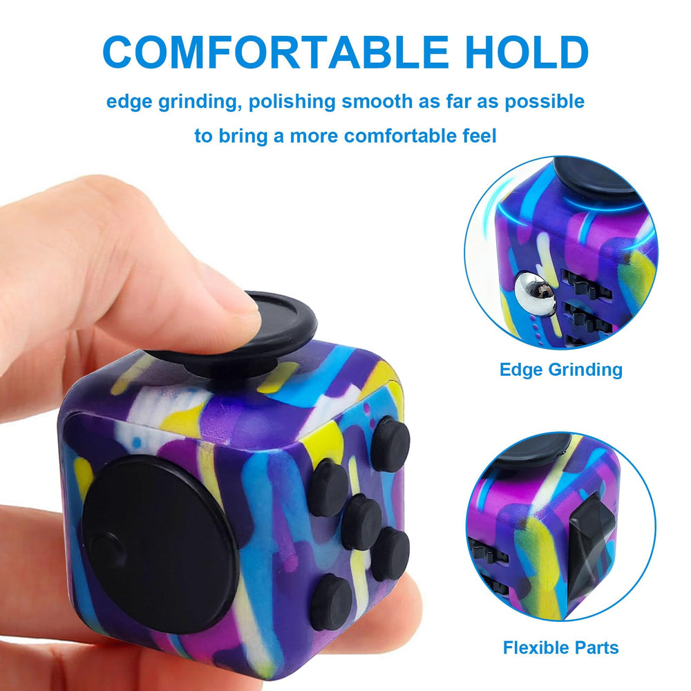 Jevuoyee fidget cube rotate action promotes dexterity and concentration