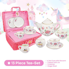 Jewelkeeper porcelain tea set creamer for kid-friendly tea parties
