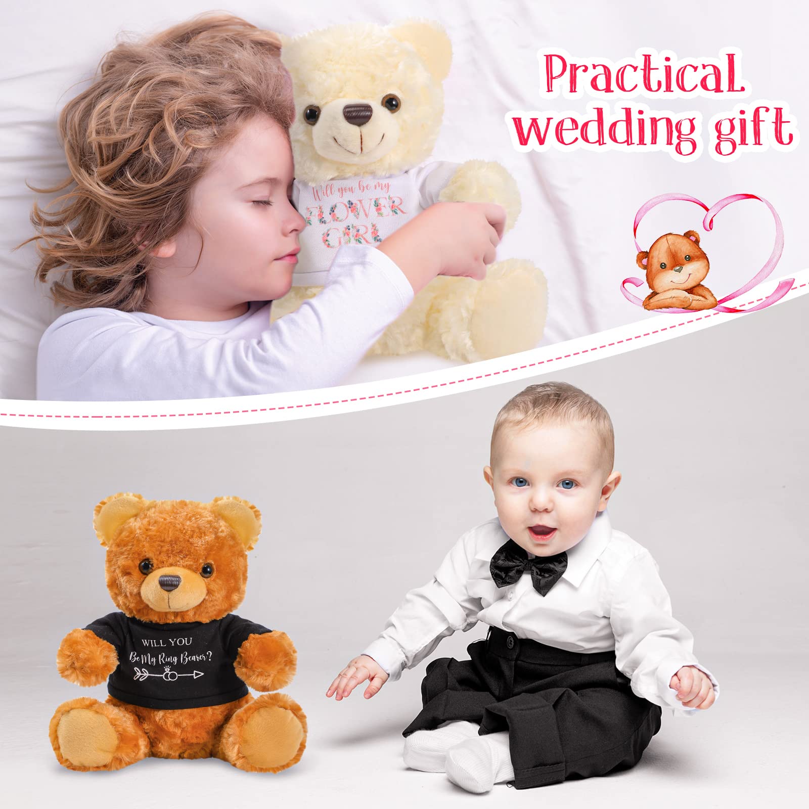 Jexine keepsake bears, soft plush and colorfast for long term memories