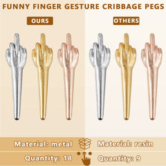 Jexine cribbage pegs silver tone durable and sleek