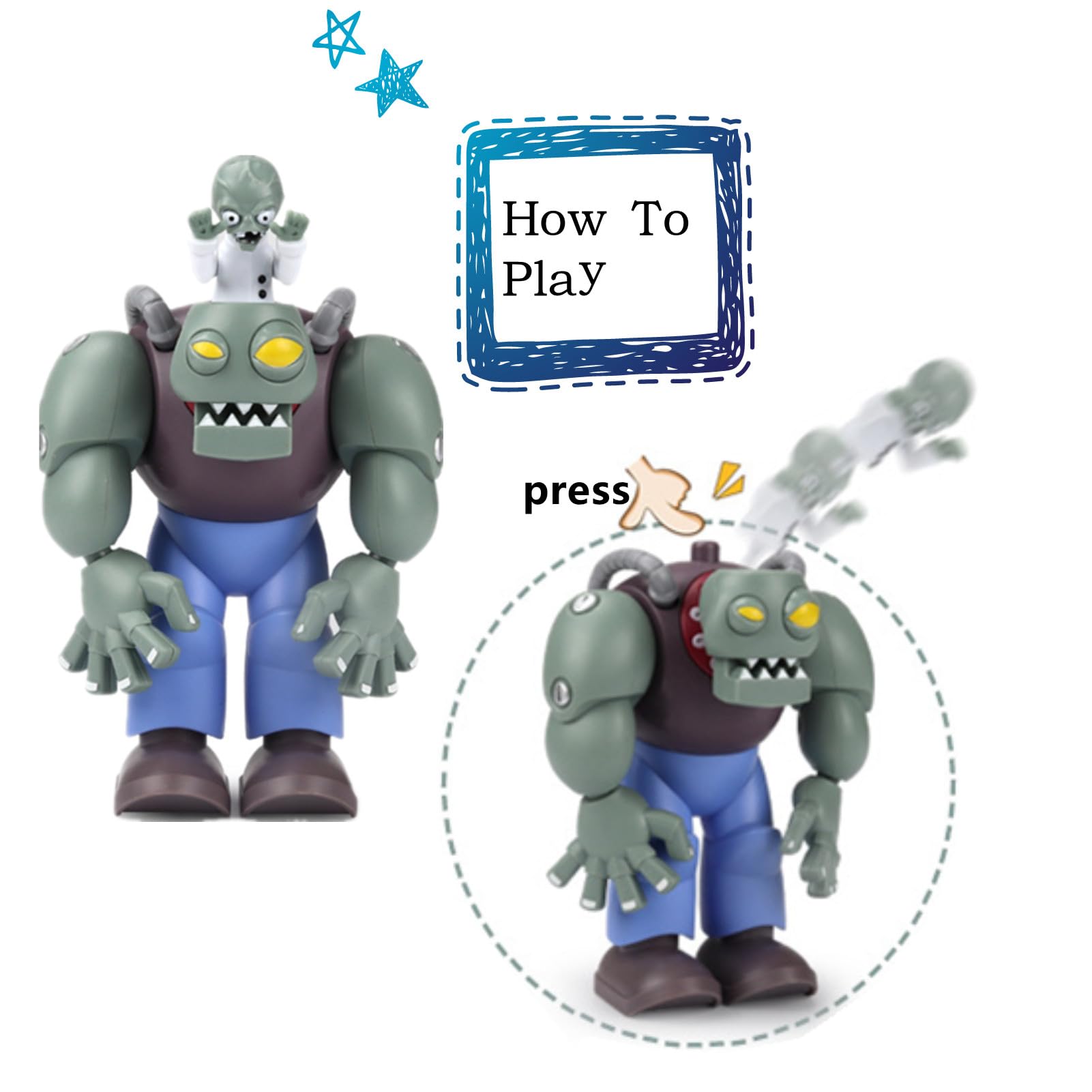 JHESAO Packaging shows one Dr Zombies figure, ideal gift presentation.