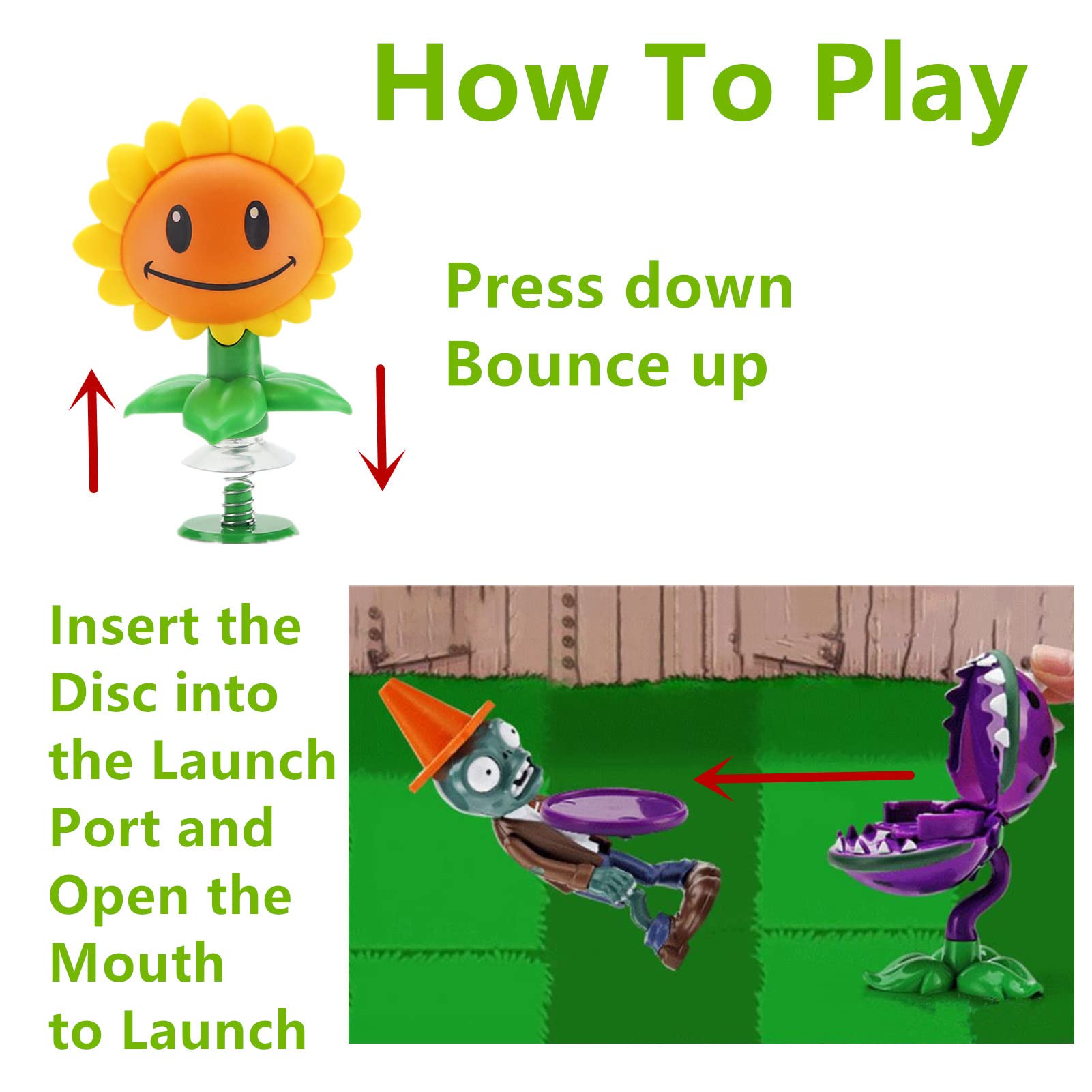 JHESAO PVZ Peashooter toy encourages quick aims and collectible display.