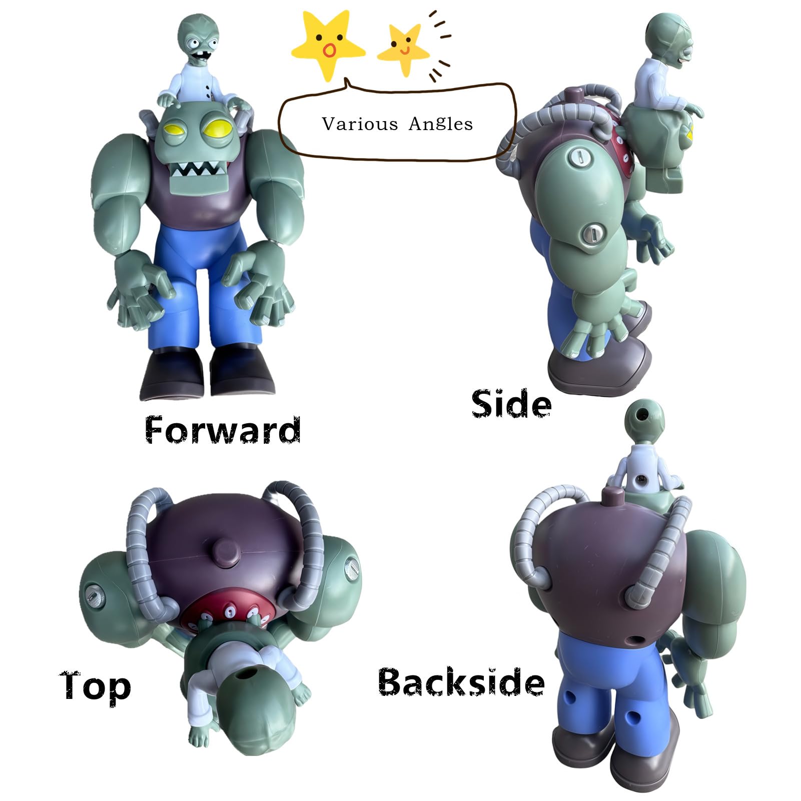 JHESAO Plants vs Zombies toy with vibrant colors for storytelling battles.