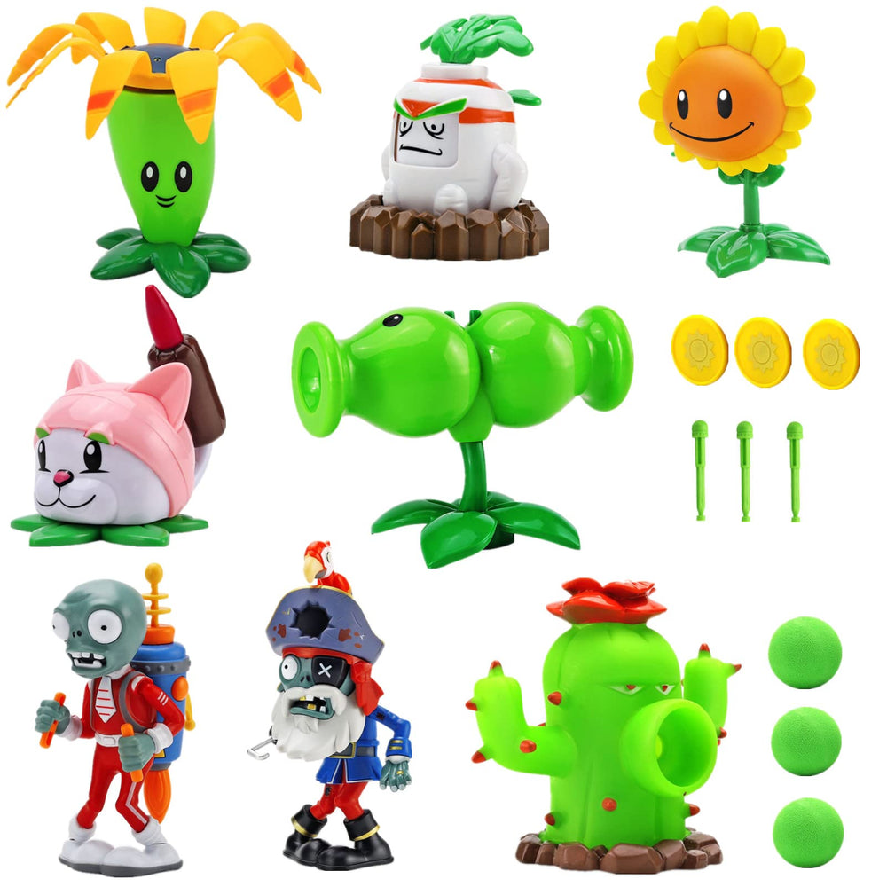 JHESAO Catapult Sunflower figure for imaginative play and PVZ display.