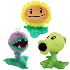 JHESAO PVZ Peashooter plush for hugs and imaginative play.