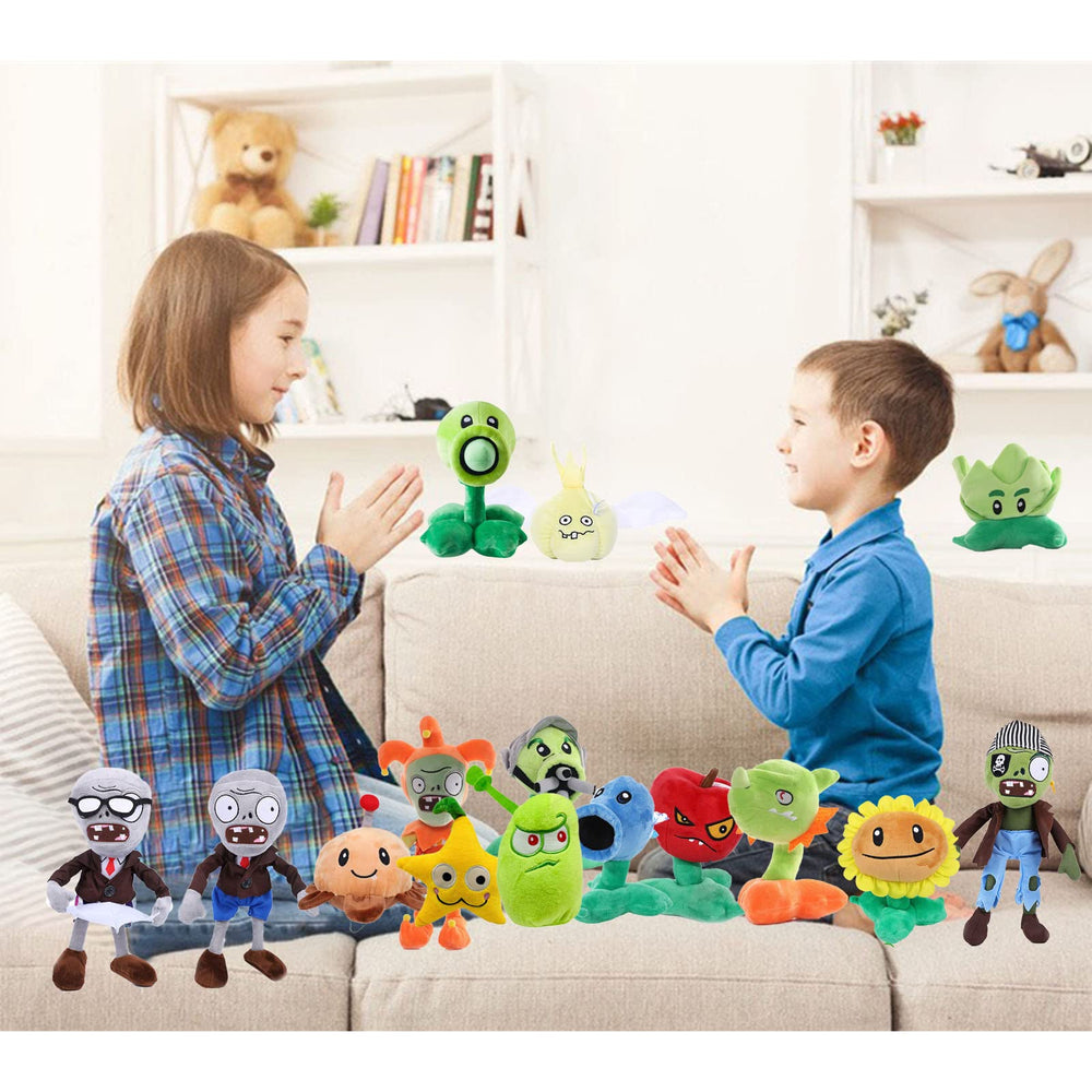 JHESAO PVZ plush plant collection 03 bright and friendly for playrooms