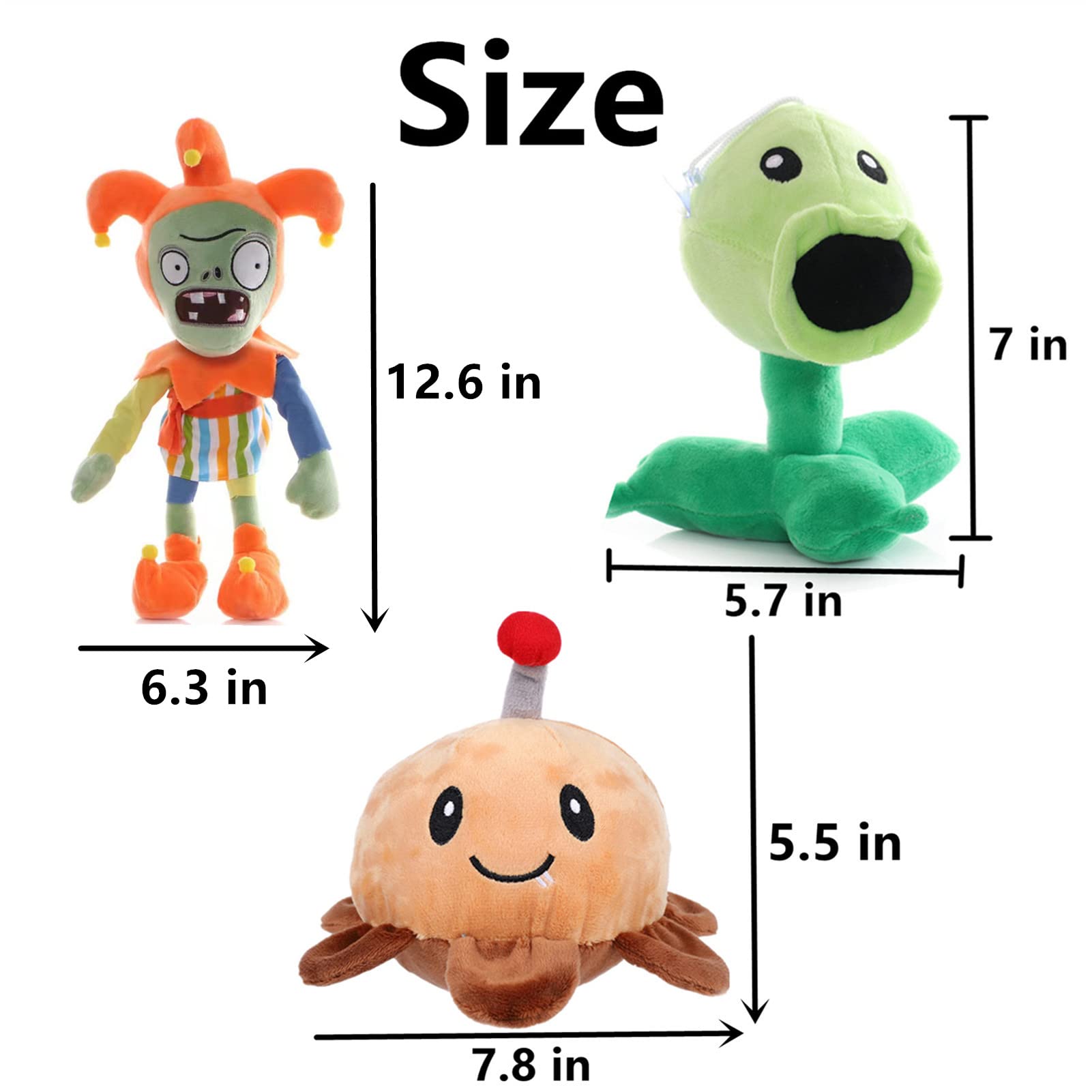 JHESAO PVZ plush zombie collection 03 durable and cute for gifting