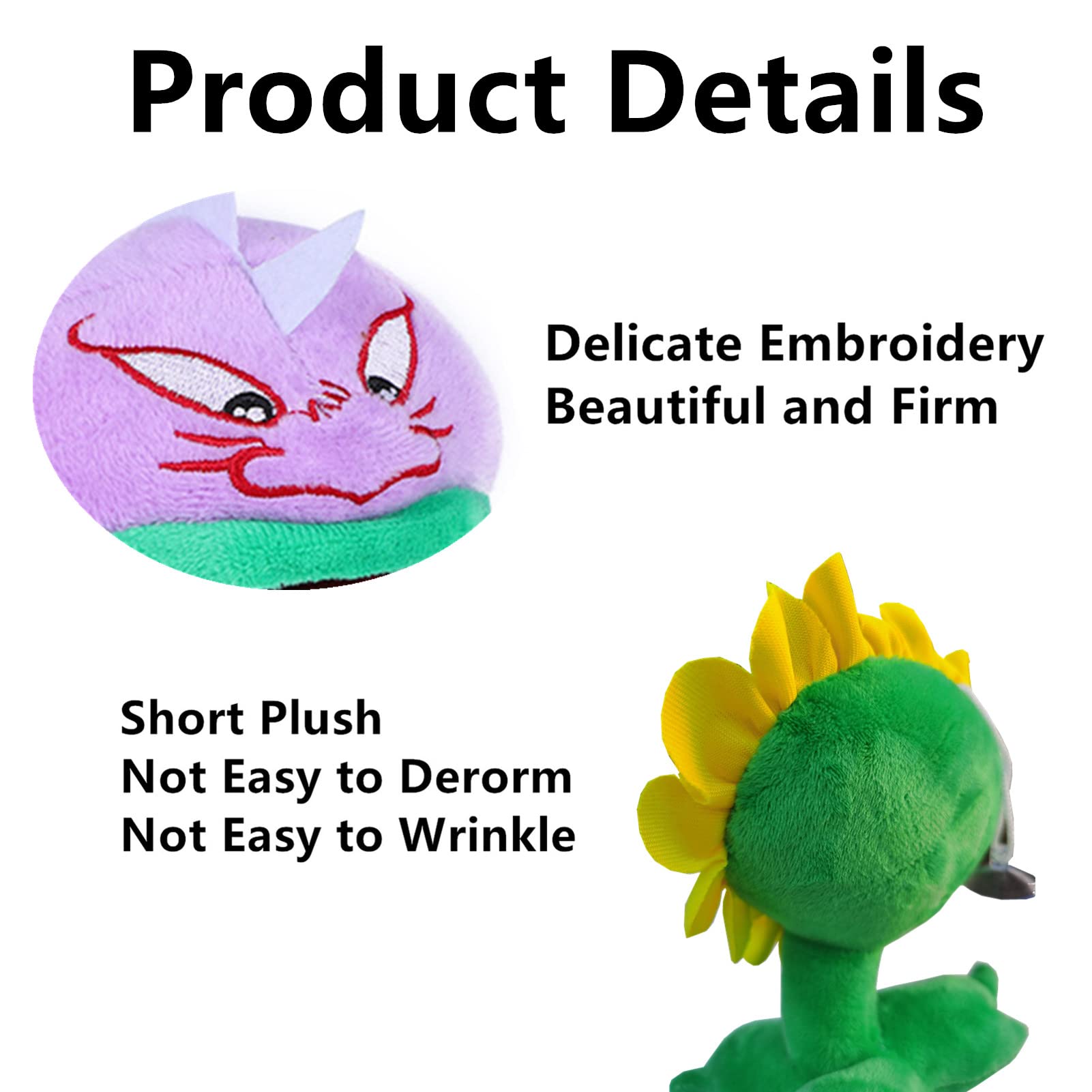 JHESAO PVZ Sunflower plush for cozy decor and storytelling.