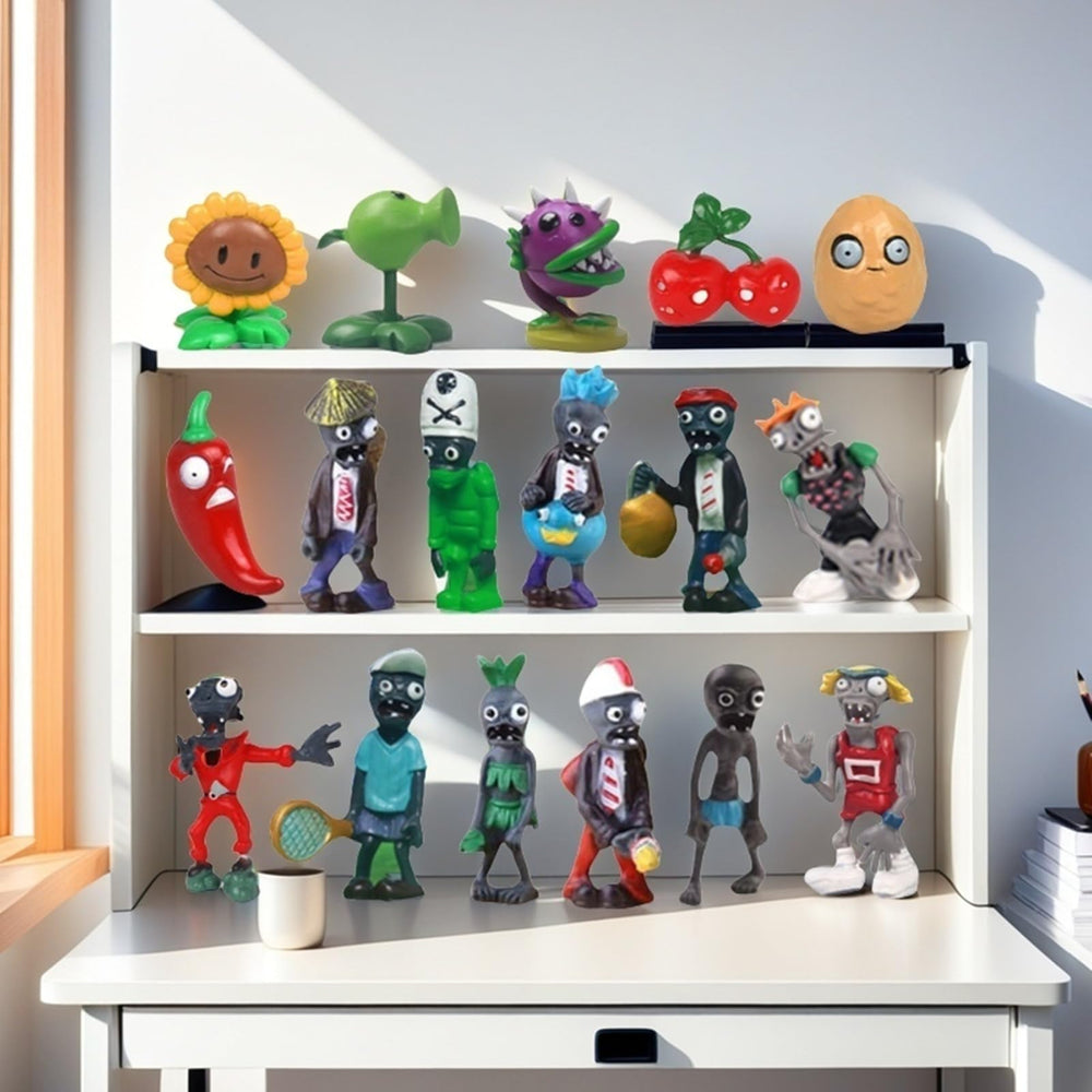 JHESAO PVZ zombie figurine durable display piece for kids' rooms.