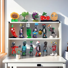 JHESAO PVZ zombie figurine durable display piece for kids' rooms.