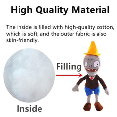 JHESAO PVZ plush zombie soft material, safe for gentle hugs