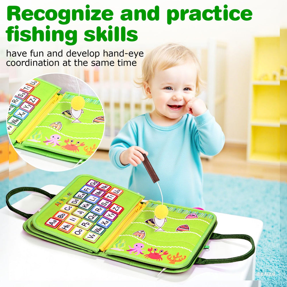 JHkim Busy Board alphabet page supports early literacy while busy