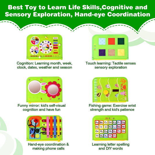 JHkim Busy Board fishing game page to boost hand-eye coordination during travel