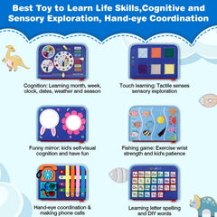 JHkim Busy Board gears to enhance hand-eye coordination through turning actions