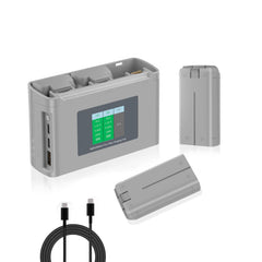 JHTC Mini 2 charging hub front view with clear status indicators for quick battery monitoring