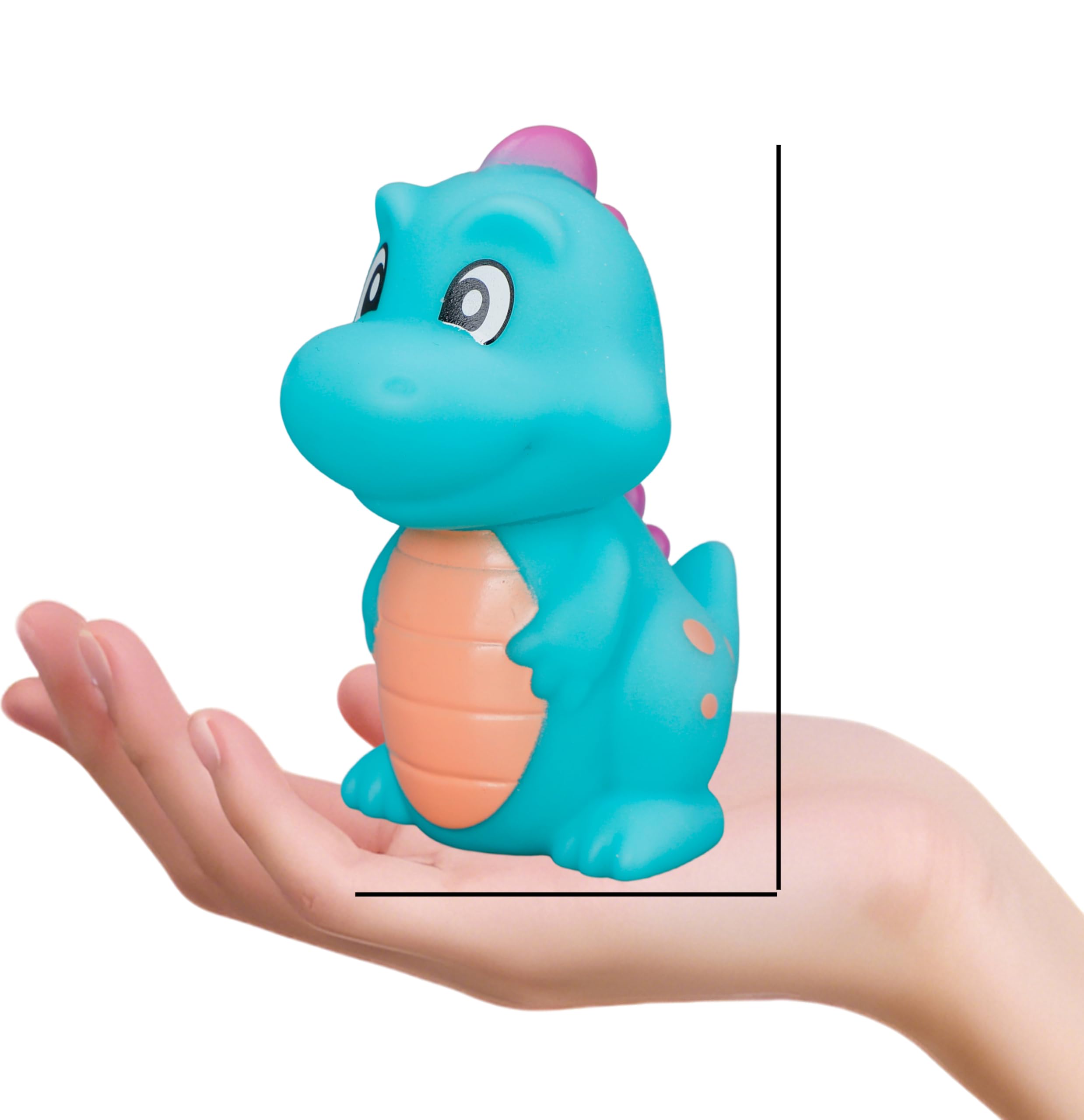 JHXXXL 8-piece dinosaur set adds playful decor and bath-time fun.