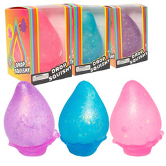 JIACAI pink squishy drop stress ball for calm focus and tactile relief